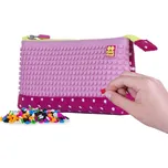 PIXIE CREW Velké pouzdro FUCHSIOVÉ S BÍLÝM PUNTÍKEM