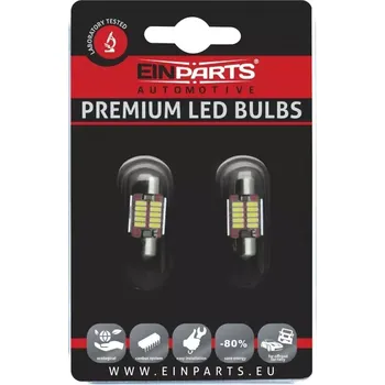 Autožárovka EPL48 LED žárovky C5W (10 x SMD 4014) 31mm 6000K CANBUS