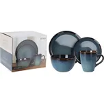 Jídelní sada talířů Excellent KO-Q97001190 JERSEY kamenina 16 ks modrá