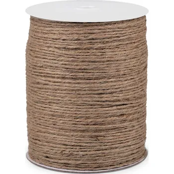 Příze Jutový provázek Ø3 mm k pletení tašek a dekorací režná přírodní 1 ks