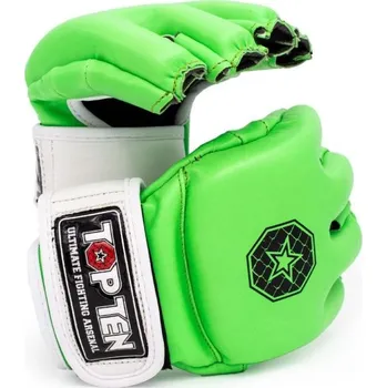 Bojový sport MMA Rukavice - TOP TEN Striking C-Type - zelená/bílá, 23351-51 M
