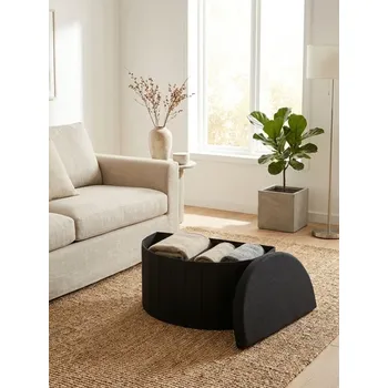 Obývací pokoj Sinsay - Taburet s úložným prostorem - černá - 969HB-99X - 969HB-99X-ONE