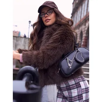 Kabelka Sinsay - Malá kabelka přes rameno z imitace kůže - černá - 213GK-99X - 213GK-99X-ONE