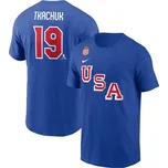 Nike Pánské tričko Matthew Tkachuk #19 Team USA Olympics 2026 Name & Number T-Shirt - Royal Velikost: S