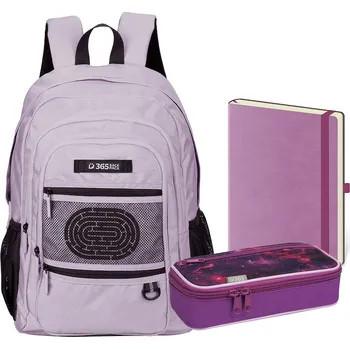 Školní batoh Studentský set Chill Purple třídílný