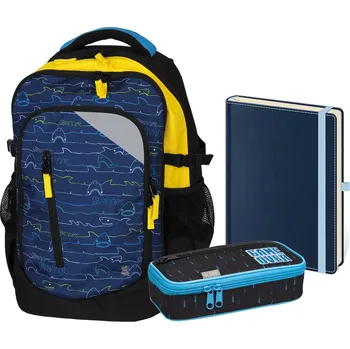 Školní batoh Školní set třídílný Midi Shark