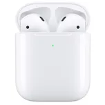 Bezdrátová sluchátka Apple AirPods / bezdrátové nabíjení MRXJ2ZM/A / Bluetooth / mikrofon / bílá