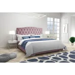 Eka Čalouněná postel Valentyn 140x200 cm Barva látky Trinity: (2311) Fialová, Úložný prostor: S kovovým rámem úložného prostoru