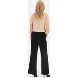 Perso Kalhoty z materiálu PTE242408F Černá Regular Fit 36