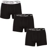Pietro Filipi 3PACK pánské boxerky černé (3BCL006) XL