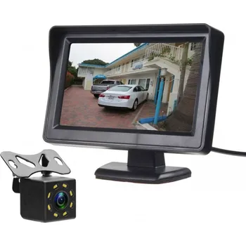 Couvací kamera Parkovací set LCD 4,3" + kamera 12 LED