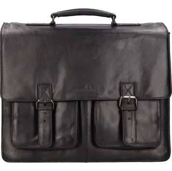 Pánská aktovka Pánská kožená aktovka Greenwood Nigel - černá