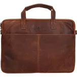 Pánská kožená taška na notebook Greenwood Egon - světle hnědá