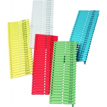 Ušní značky OVITAG, číslované, modré