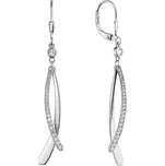 EVOLUTION GROUP 11540.1 crystal zircon ag náušnice (AG 925 / 1000; 3 g)