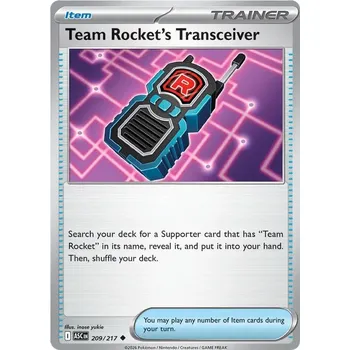 Sběratelská karetní hra Team Rocket's Transceiver 209/217 - Ascended Heroes Typ karty: Reverse Holo