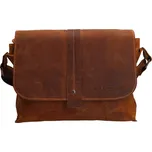 Pánská kožená taška přes rameno Greenwood James - koňak