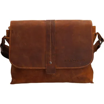 Pánská aktovka Pánská kožená taška přes rameno Greenwood James - koňak