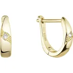 EVOLUTION GROUP 11460.1 zircon ag náušnice AU plating (AG 925 / 1000; 2,8 g)