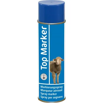 Chov hospodářského zvířete Značkovací sprej Top Marker - 500 ml, speciál pro ovce - modrý