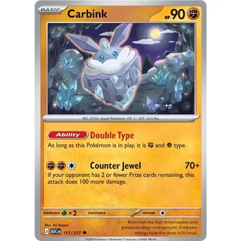 Sběratelská karetní hra Carbink 117/217 - Ascended Heroes Typ karty: Energy Reverse Holo