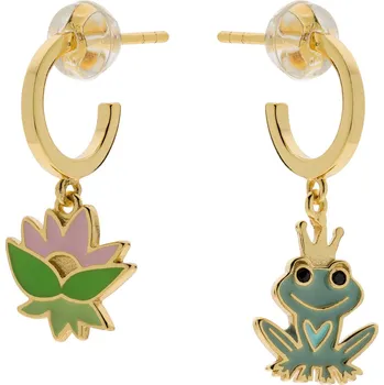 Náušnice Disney dětské náušnice Žabí princ stříbrné pozlacené ES00064YZCL.CS