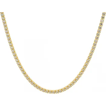 Řetízek Olivie Stříbrný tenisový choker 35+5cm GOLD 9361 Ag 925; ≤6,8 g.