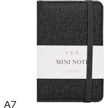 Sešit Zápisník A7 linka 96l DELI 22235 černý