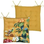 Oboustranný sedák na židli Emmy 38x38 cm hořčicový