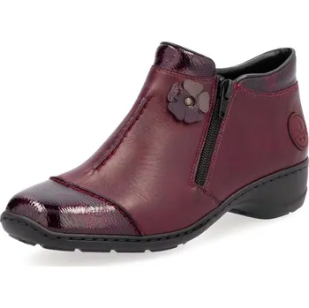 Dámské kozačky Dámská kotníková obuv RIEKER 58388-36 červená W5 41