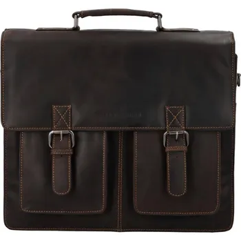Pánská aktovka Pánská kožená aktovka Greenwood Nigel - tmavě hnědá
