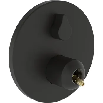 Vodovodní baterie Hansa HANSAGENESIS Baterie vanová podomítková - vrchní díl, přepínač, bez páky, černá matná, 8260906033