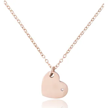 Řetízek Řetízek BeYou srdíčko růžové zlato