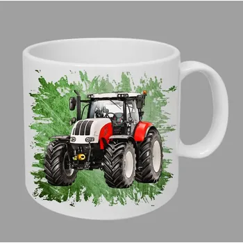 Moon River Steyr cvt 6240 hrnek s traktorem zelený obsah 330 ml (hrneček traktor)