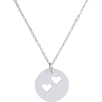 Řetízek Řetízek s výřezem dvou srdíček ocelový