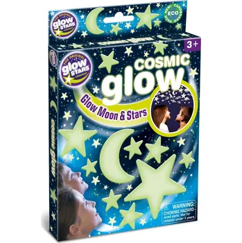 GlowStars Světélkující dekorace na zeď - Cosmic Měsíc a hvězdy