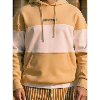 Pánská mikina Sinsay - Mikina s barevnými díly - béžová - 6063A-08X - 6063A-08X-L