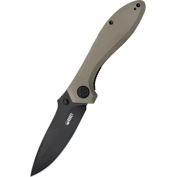 kapesní nůž Kubey KU314K Ruckus Tan Black kapesní nůž 8,4 cm, černá, hnědá, G10, spona