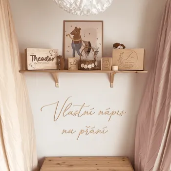 Vlastní dřevěný nápis Woodify Velikost: Malý nápis