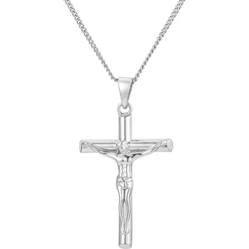 Řetízek Olivie Stříbrný náhrdelník KŘÍŽ S JEŽÍŠEM 8880 Ag 925; ≤6,3 g.