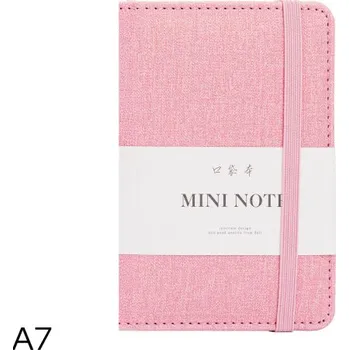 Sešit Zápisník A7 linka 96l DELI 22235 růžový