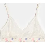 Sinsay - Krajková měkká podprsenka s květinovým vzorem - krémová - 598IJ-01X - 598IJ-01X-XS