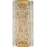 Skleněné nástěnné svítidlo ve zlaté barvě Oblin – Mauro Ferretti ID_1829368