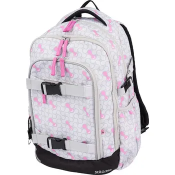 Stil Školní batoh Midi Happy Smile Šedá 26 l