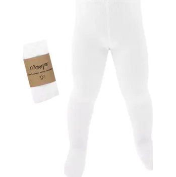 Bambusové punčocháče, dětské, bílé