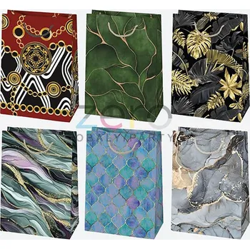 Dárková taška Taška papírová dárková 23x32x11 cm (lak) - grafika (mix 3)