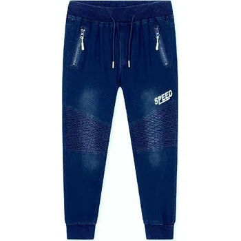 Chlapecké kalhoty CHLAPECKÉ KALHOTY IMITUJÍCÍ RIFLE Barva: Tmavě modrá, Velikost: 164