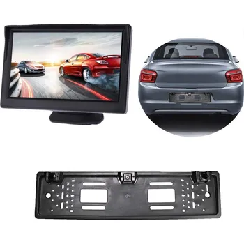 Couvací kamera Parkovací set LCD 5" + senzory + kamera 4IR LED v SPZ