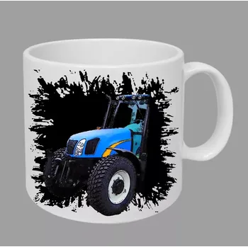 Moon River New Holland T5050 hrnek s traktorem černý obsah 330 ml (hrneček traktor)