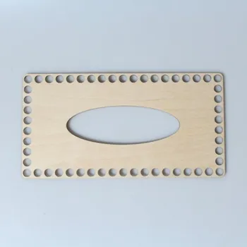 Dřevěné víko na kapesníky - obdélník